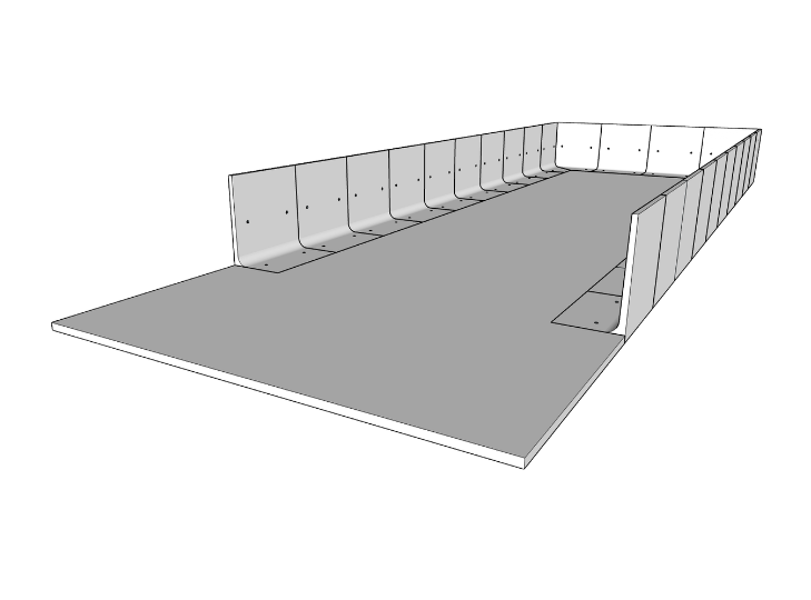 9.6 metre wide bunker