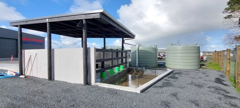 Dargaville Honda, Precast Concrete Washbay (6)
